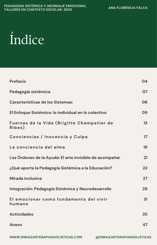 PEDAGOGÍA SISTÉMICA Y ABORDAJE EMOCIONAL TALLERES EN CONTEXTO ESCOLAR. 2025 - Imagen 2